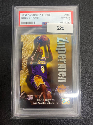 1997 Skybox Z-Force Kobe Bryant PSA 8