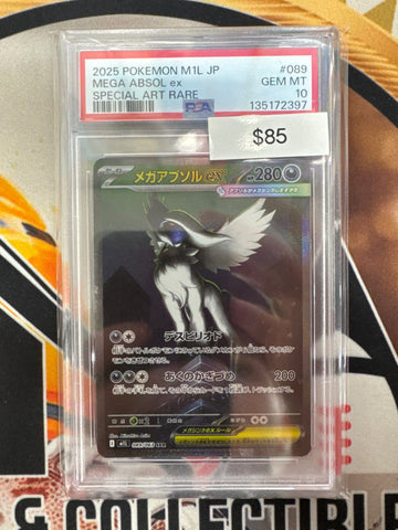 2025 Pokemon Japanese Mega Absol EX 089/063 SAR PSA 10