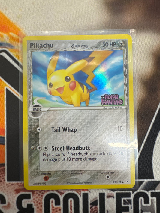 Pokémon Pikachu Delta Species 79/110 Holon Phantoms Reverse Holo