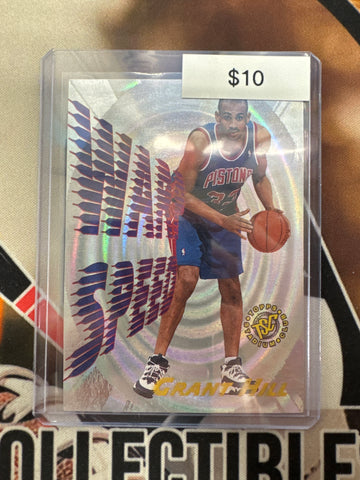 1996 Topps Stadium Club Basketball Grant Hill Wrap Speed