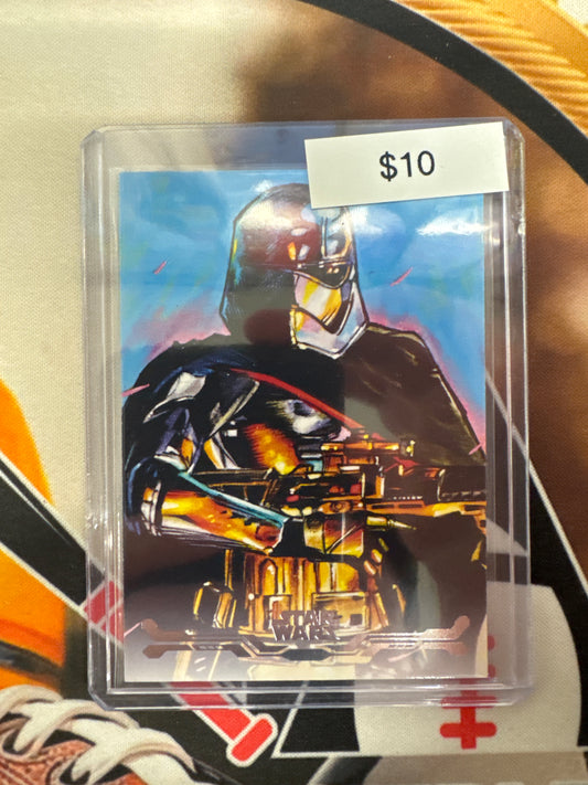 Topps Star Wars Stellar Signatures Captain Phasma By: Marlo Martos Stellar Art Card