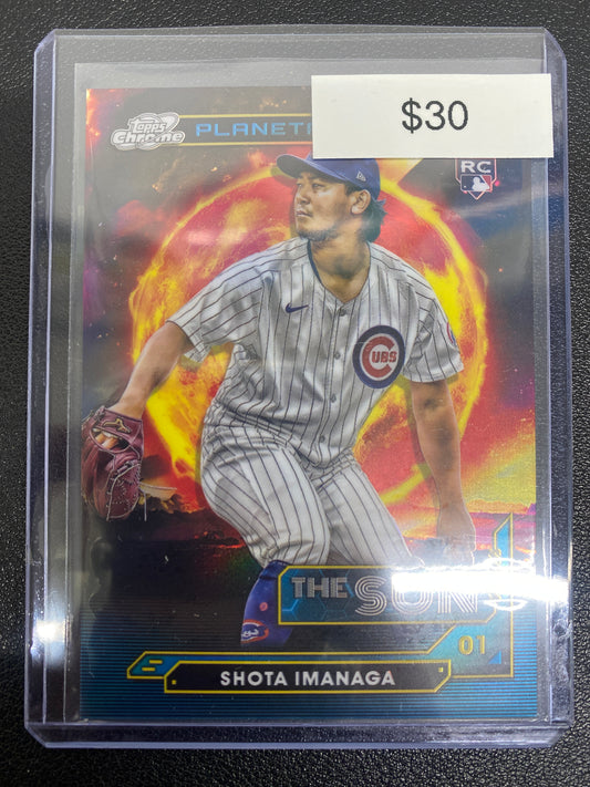 2024 Topps Chrome Cosmic Shota Imanaga Planetary Pursuit The Sun Rookie