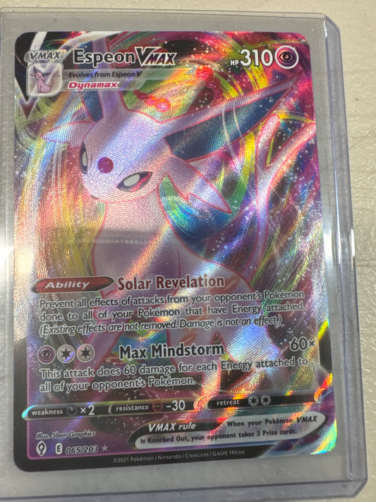 Pokemon Espeon VMAX 065/203 Evolving Skies