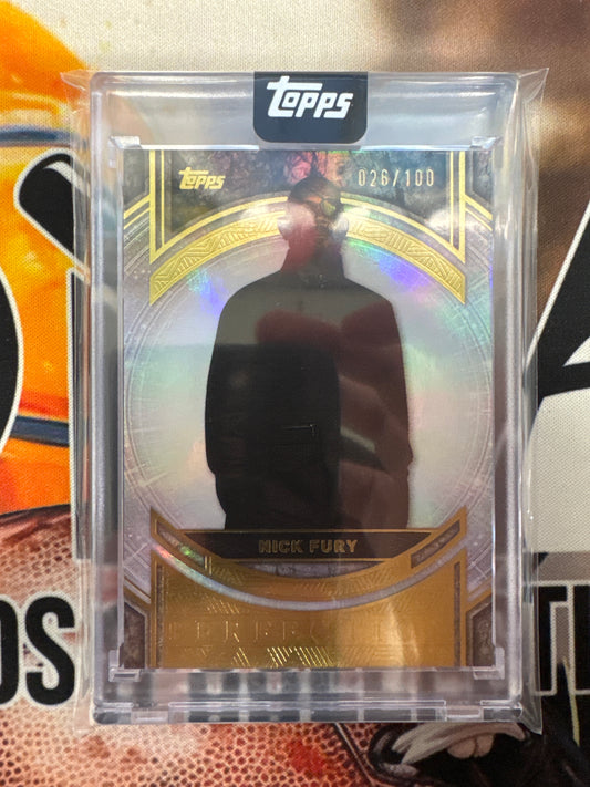 2025 Topps Marvel The Collector Nick Fury Avengers: Endgame Perfection /100