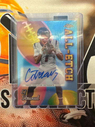 2024 Topps Chrome Football C.J. Stroud Chrome All-Etch Autograph