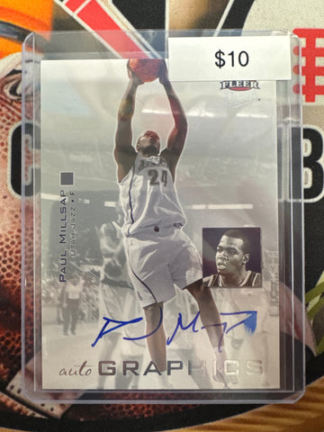 2007-08 NBA Fleer Ultra Basketball Paul Millsap Autographics