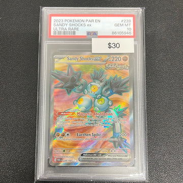 2023 Pokémon Sandy Shocks ex Paradox Rift Ultra Rare 228/182 PSA 10