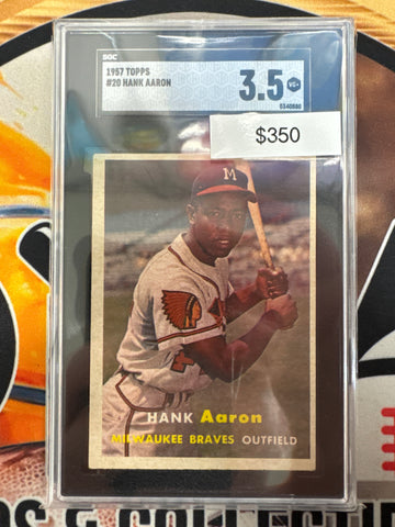 1957 Topps MLB Hank Aaron SGC 3.5