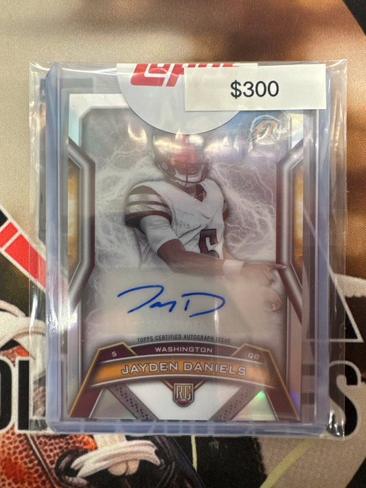2024-25 Topps Resurgence Football Jayden Daniels Rookie Autograph Refractor