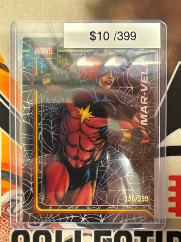 2026 Topps Chrome Marvel Mar-Vell Spider-Web Refractor /399