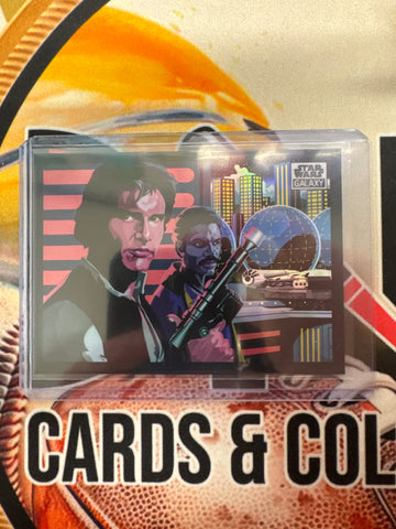 2025 Topps Chrome Galaxy Star Wars Galaxy’s Greatest Scoundrels Refractor