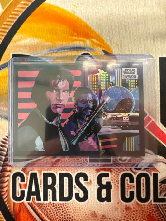 2025 Topps Chrome Galaxy Star Wars Galaxy’s Greatest Scoundrels Refractor