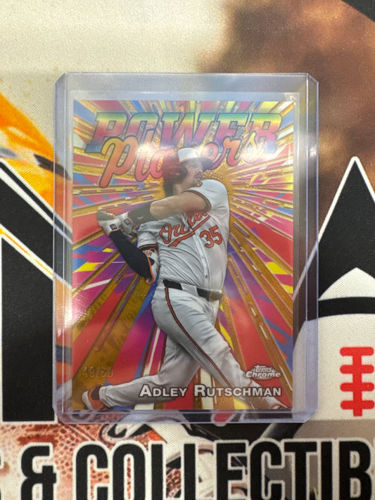 2025 Topps Chrome MLB Adley Rutschman Power Players Gold Refractor /50