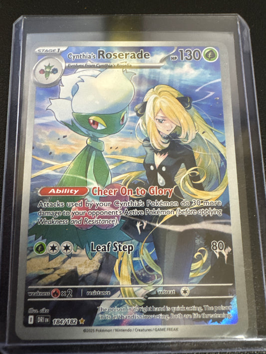 Pokemon Cynthia’s Roserade 184/182 Destined Rivals