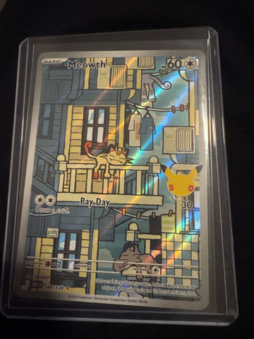 Pokemon Meowth 144/128 30th Celebration