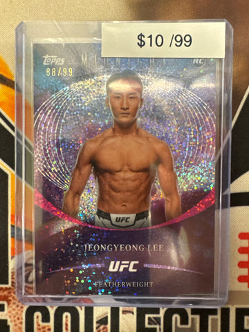 2026 Topps Midnight UFC Jeongyeong Lee Rookie Pink Speckle Refractor /99