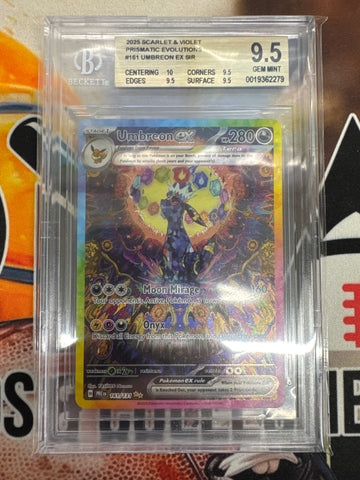 Pokémon Umbreon ex Special Illustration Rare Prismatic Evolution 161/131 BGS 9.5