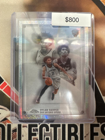 2026 Topps Chrome NBA Dylan Harper Rookie Glass Canvas SSP