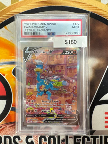 Pokémon Machamp V PSA9 Astral Radiance