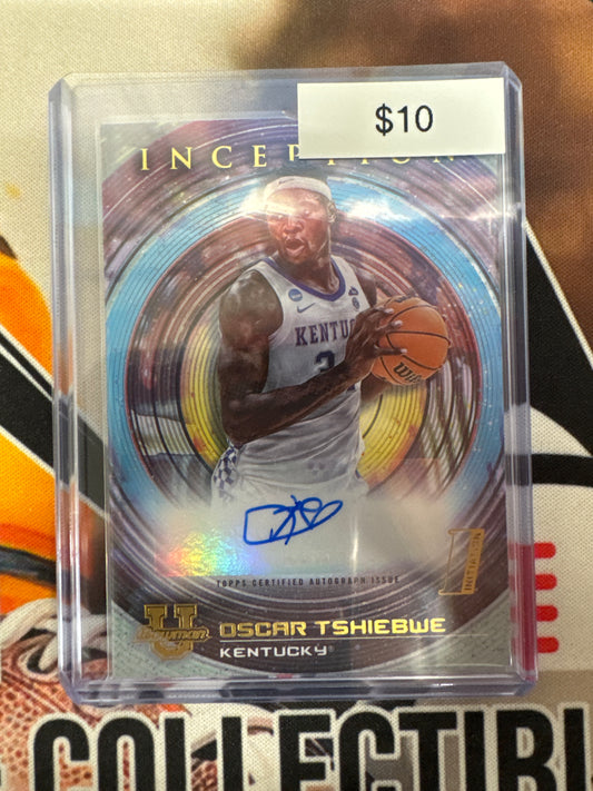2022-23 Bowman University Inception Oscar Tshiebwe Autograph