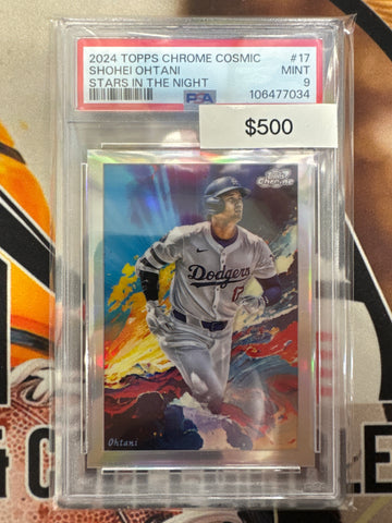 2024 Topps Chrome Cosmic MLB Shohei Ohtani Stars In The Night SP PSA 9