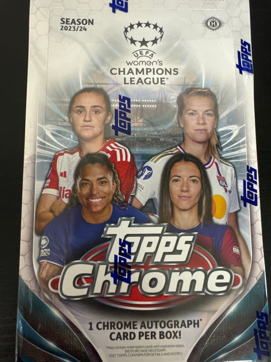 2023-23 Topps Chrome Women’s Champion’s League hobby