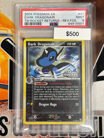 Pokémon Dark Dragonair Reverse Holo Team Rocket Returns 31/109 PSA 9