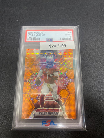 2023 Panini Mosaic Kyler Murray Orange /199 PSA 9