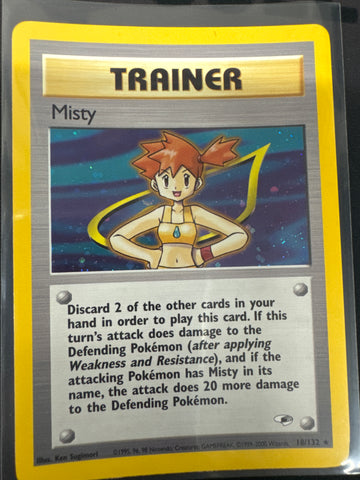 Pokémon Misty Gym Heroes Holo 18/132 LP