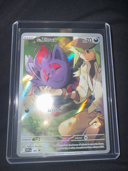 Pokemon N’s Zorua SVP 189 promo