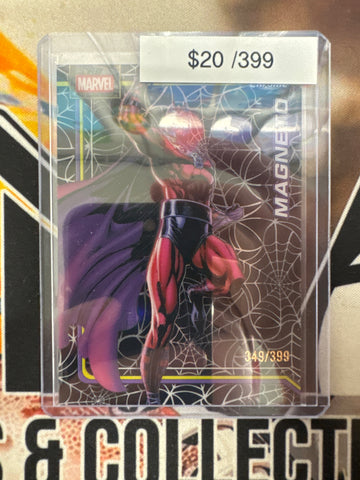 2026 Topps Chrome Marvel Magneto Spider-Web Refractor /399