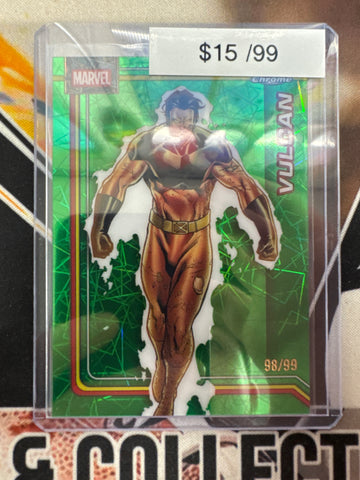 2026 Topps Chrome Marvel Vulcan Green Lazer Refractor /99