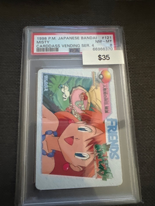 Pokemon Japanese Misty Bandai PSA 8