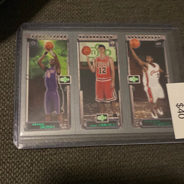 2004 Topps Chris Bosh & Kirk Hinrich & Lebron James