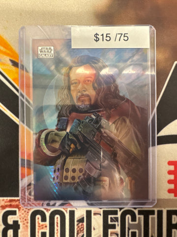 2026 Topps Chrome Star Wars Galaxy Baze Malbus Original Art Card Hyper Refractor /75