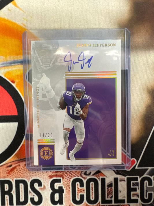 2022 Panini Encased NFL Justin Jefferson Autograph /20