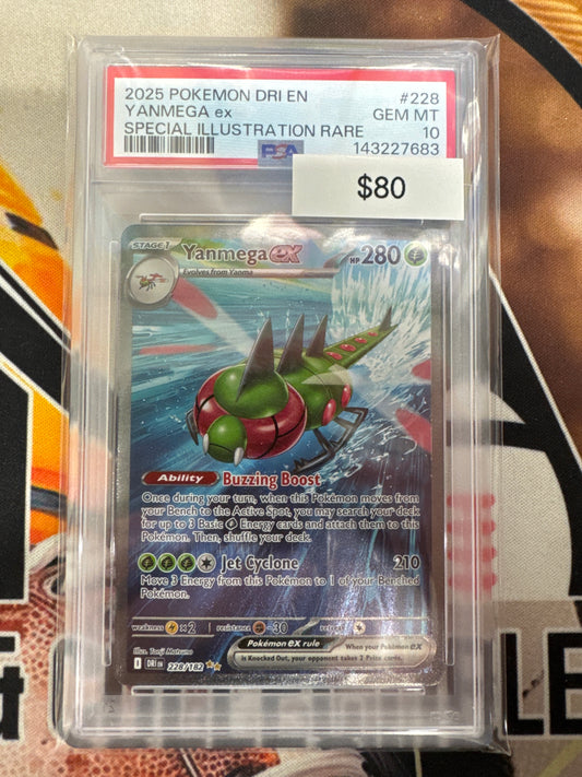 Pokémon Yanmega Special Illustration Rare Destined Rivals 228/182 PSA 10