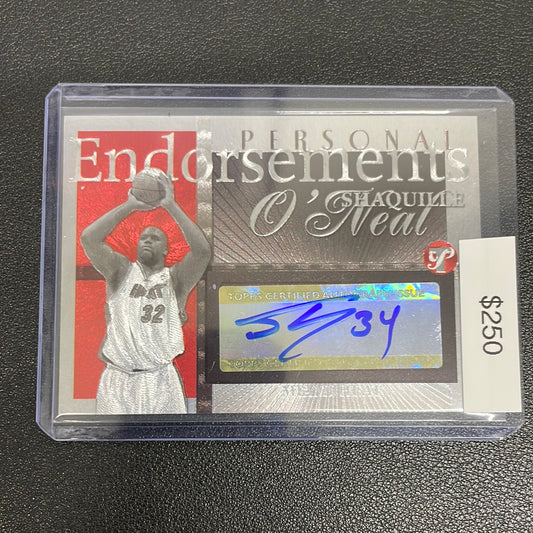 2004 Topps Pristine Personal Endorsements Shaquille O’Neal Auto