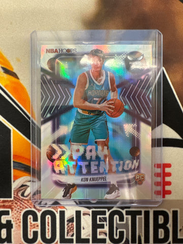 2026 Topps NBA Hoops Kon Knueppel Rookie Pay Attention Refractor