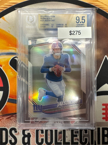 2025 Panini Prizm NFL Jaxson Dart Rookie Prizm Silver BGS 9.5