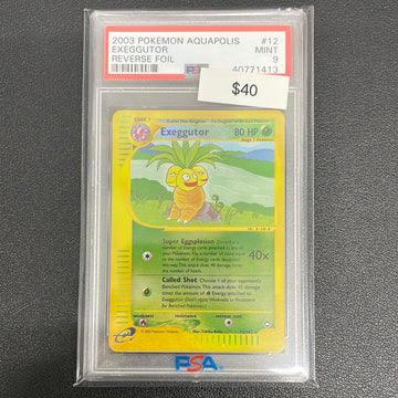 Pokémon Exeggutor Reverse Holo (Aquapolis) 12/147 PSA 9