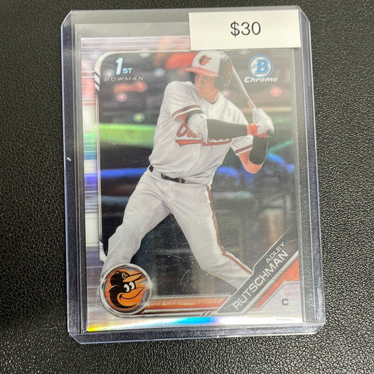 2019 MLB Adley Rutschman 1st Bowman Chrome Silver Refractor