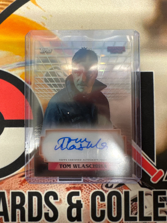 2025 Topps Stranger Things High-Tek Tom Wlaschiha As Enzo Antonav Autograph