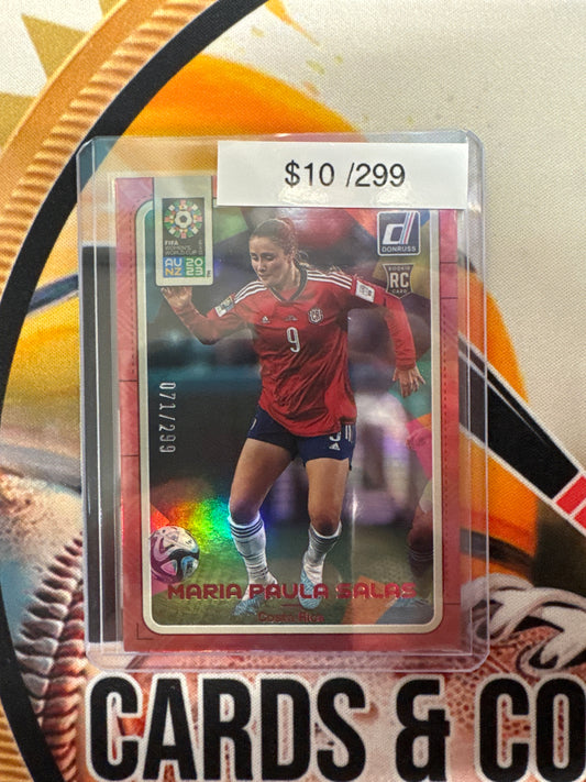 2023 Panini Donruss Fifa Women’s World Cup Maria Paula Salas Rookie Red Refractor /299