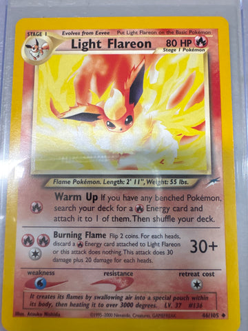 Pokemon Light Flareon 46/105 Neo Destiny