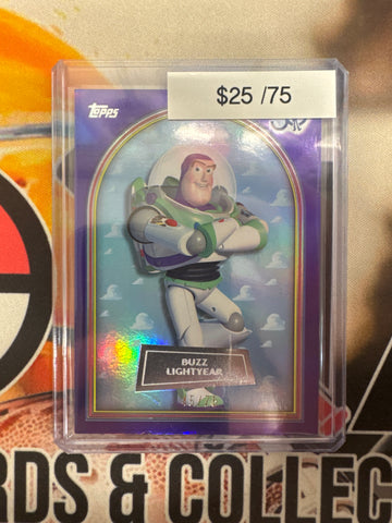 2026 Topps Toy Story 30th Anniversary Buzz Lightyear Purple Refractor /75