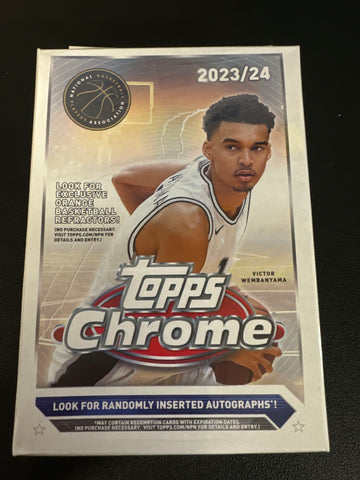 2033-24 Topps Chrome basketball hanger