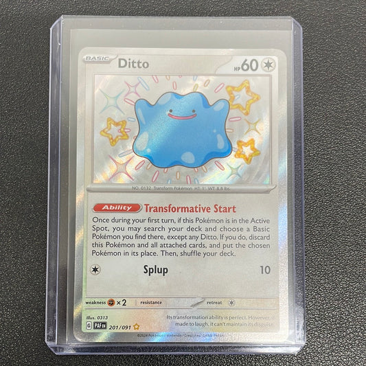 Pokémon Ditto Shiny Rare (Paldean Fates) 201/091
