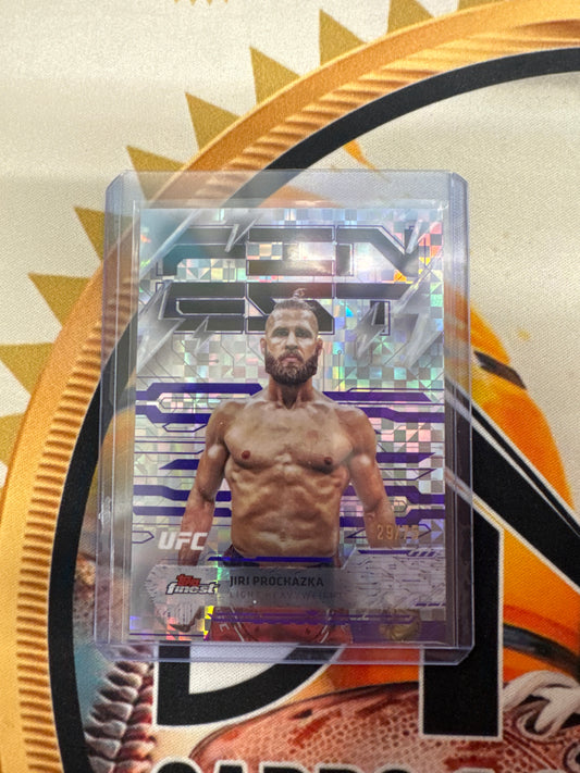 2025 Topps Finest UFC Jiri Prochazka Purple Power Refractor /75
