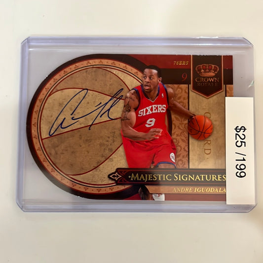 2010 Crown Royale Andre Iguodala majestic signatures /199